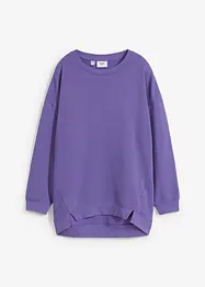 Oversize Sweatshirt mit kleinen Schlitzen am Saum, bonprix