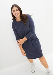 Oversize-Baumwoll-Kleid mit Taschen, knieumspielend, bonprix