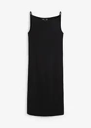 Robe côtelée à encolure haute, bonprix