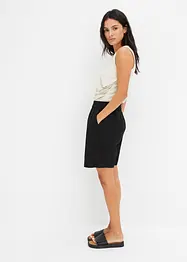 Short en lin mélangé avec taille élastiquée, bonprix
