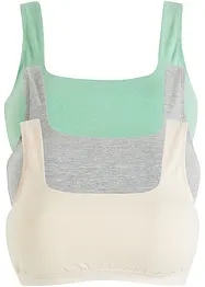 Bustier mit Bio-Baumwolle ​(3er Pack), bonprix