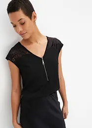 Shirt mit Spitzeneinsatz, bonprix