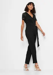 Jumpsuit mit Spitze, bonprix