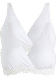 Lot de 2 soutiens-gorge d'allaitement sans armatures avec coton, bonprix