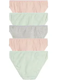 Mädchen Slip mit Bio-Baumwolle (5er Pack), bonprix