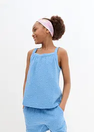 Top blouse en mousseline coton pour fille, bpc bonprix collection