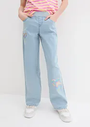 Mädchen Stretch-Jeans, Wide Leg, bonprix