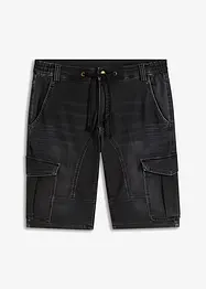 Bermuda en molleton aspect jean, Regular Fit, bonprix