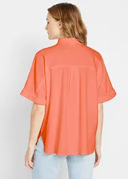 Oversize Halbarmbluse mit Leinen, bonprix