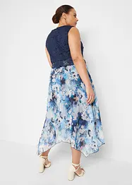 Robe en crêpe avec dentelle fine, bonprix