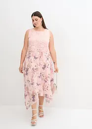 Robe en crêpe avec dentelle fine, bonprix