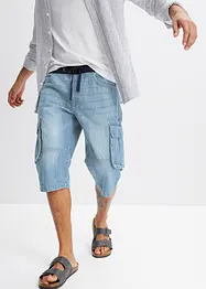 Bermuda long en jean, Loose Fit, bonprix