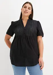 Bluse mit Lochstickerei, bonprix