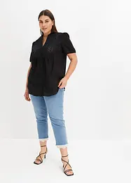 Bluse mit Lochstickerei, bonprix