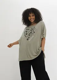 Bigshirt mit Druck in leichter Qualität, bonprix