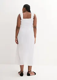 Robe midi en jersey avec détail smocké, bonprix