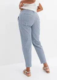 Barrel-Jeans gestreift, bonprix