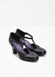 Salomés à talons en cuir, bonprix