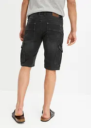 Bermuda en molleton aspect jean, Regular Fit, bonprix