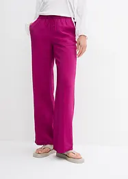 Pantalon ample à taille élastiquée en viscose mélangée, bonprix