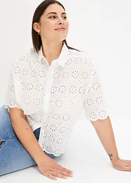 Lochstickerei-Bluse, bonprix