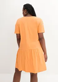 Robe courte à volant en jersey de coton, bonprix