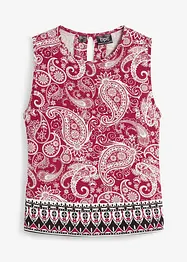 Top mit Muster aus Viskose, bonprix