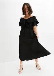 Robe longue à volant, bonprix