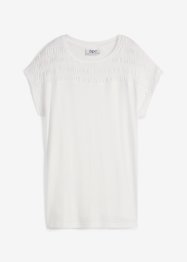Shirt mit Smockeinsatz und Seitenschlitzen, bpc bonprix collection