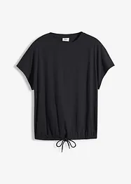 Shirt mit Bindedetail am Saum aus Baumwolle-Viskose-Mix, bonprix