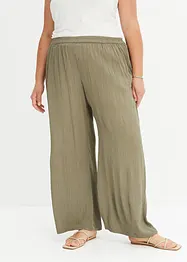 Pantalon palazzo en viscose douce, bonprix