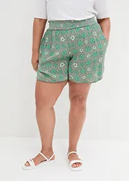 Short imprimé effet froissé avec taille élastiquée, bonprix