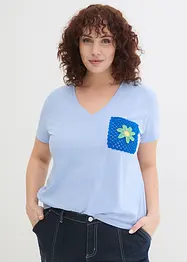 T-Shirt mit Stickerei, bonprix