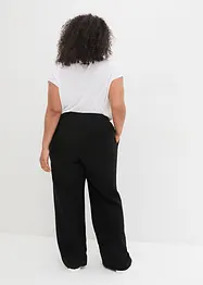 Pantalon palazzo en lin mélangé léger, bonprix