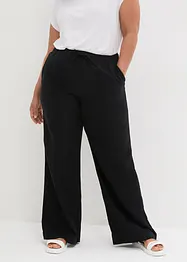 Pantalon palazzo en lin mélangé léger, bonprix