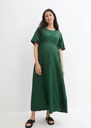 Maxi-Kleid mit Leinen und Tunnelzug in der Taille, bpc bonprix collection