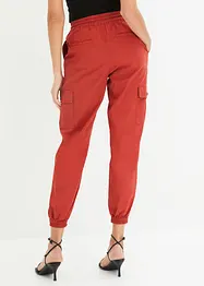 Pantalon cargo avec lin, bonprix