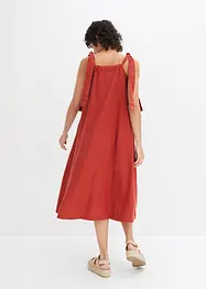 Trägerkleid aus luftigem Leinenmix, bonprix