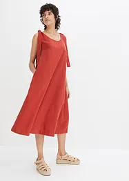 Trägerkleid aus luftigem Leinenmix, bonprix