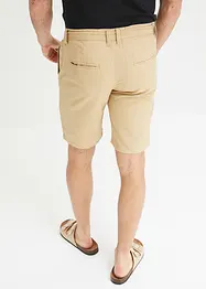 Chino-Bermuda mit Leinenanteil und Bindeband, Regular Fit, bpc bonprix collection