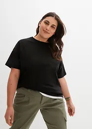 T-shirt oversize en coton interlock épais, bonprix