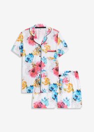 Pyjama court avec chemise boutonnée et viscose, bpc bonprix collection