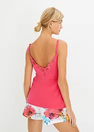 Caraco de pyjama avec dentelle et viscose, bonprix