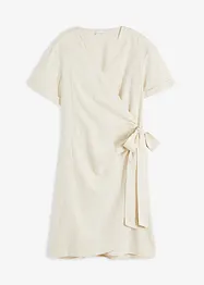 Robe portefeuille en lin mélangé, bonprix