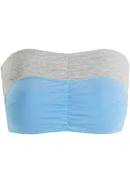 Bandeau BH (Cup A und B) mit Bio-Baumwolle (2er Pack), bonprix