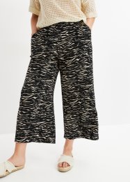 Pantalon taille extensible en jersey, effet froissé, avec fentes sur les côtés, BODYFLIRT