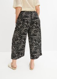 Pantalon taille extensible en jersey, effet froissé, avec fentes sur les côtés, BODYFLIRT