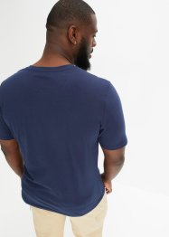 T-shirt col Henley en coton, bpc bonprix collection