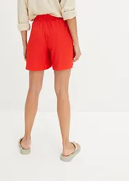 High-Waist-Shorts aus Strukturjersey mit Rundumbequembund, bonprix