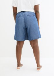 Bermuda jean Wide Leg, taille moyenne, avec du lin, John Baner JEANSWEAR